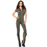 Leg Avenue - Costume Adulte - Combinaison De Vol Top Gun - Party Shop