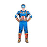 JAZWARE - Costume Adulte Deluxe - Capitaine America - Party Shop