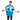 RUBIES - Costume Adulte - Inky - Pacman - Party Shop