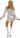 underwraps - Costume Adulte - Mini Robe Disco Platine - Party Shop