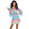 Amscan - Costume Adulte - Robe Festive Hippie - Party Shop