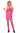 underwraps - Costume Adulte - Totalement 80 Rose Néon - Party Shop