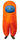 studio Halloween - Costume Gonflable Adulte - Imposteur Orange Among Us - Party Shop