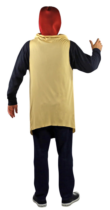 Adult Hot Dog Costume – Funny and delicious food-themed outfit for Halloween, carnival, or party. One size, comfortable. Rasta Imposta - Party Shop.