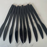 PARTY SHOP - Couteaux En Plastique Noir (10) - Mercredi (Wednesday) - Party Shop