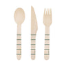 Unique - Coutellerie De Bois Ligné (12Ct) - Party Shop