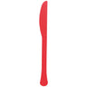 Amscan - Coutellerie De Plastique (20) - Couteau - Rouge - Party Shop