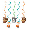 Creative Converting - Décorations à suspendre (5) - Animaux de la forêt - Party Shop