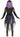 Dark Señorita costume for adult women – black and amethyst gothic dress with skeleton floral print and headpiece – perfect for Halloween - FunWorld - Party Shop