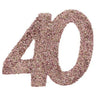 Santex - Déco À Parsemer Rose Gold 40 Ans (6) - Party Shop