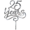 Amscan - Décoration À Gâteau - Argent 25 Ans - Party Shop