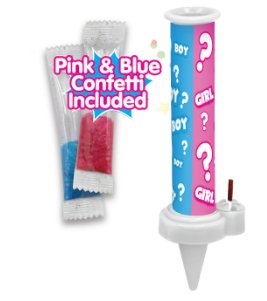 JFL ENTREPRISES - Décoration A Gateau Confettis Bleu Et Rose Inclus - Révélation De Sexe - Party Shop