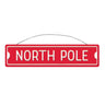 Amscan - Décoration De Noël En Métal - North Pole (5 1/4" X 22 2/5") - Party Shop