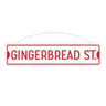 Amscan - Décoration De Noël En Métal - Rue Gingerbread (5 1/4" X 22 2/5") - Party Shop