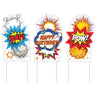 Amscan - Décoration Extérieur - Happy Birthday Super Héros - Party Shop