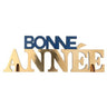 Santex - Décoration Lettre Bonne Année 25 x 4 x 9 cm - Bleu marin Or - Party Shop