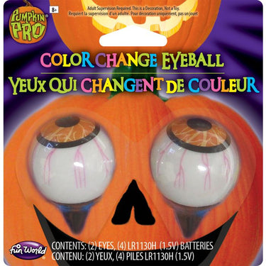 FUN WORLD - Décoration Pour Citrouille - Yeux Brillants Led - Party Shop