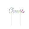Creative Converting - Decoration Pour Gateau: Cheers - Iridescent - Party Shop