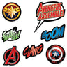 Amscan - Décoration Vinyle 8 3/4"W X 9 1/2"H  (2) - Marvel Avengers - Party Shop