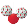 Amscan - Décorations De Noël - Lanternes Imprimés 9 1/2" - Party Shop