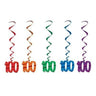 Beistle Co. - Decorations Spiralees 100 Ans (5) - Party Shop