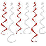 Beistle Co. - Décorations Spiralées Rouge Et Blanc - Party Shop