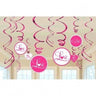 Amscan - Décorations Suspendues (12) - "Love" Rose - Party Shop