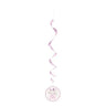 Unique - Décorations Suspendues (3) Baby Shower - Éléphant Floral Rose - Party Shop