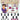 Amscan - Décorations Suspendues Personnalisables - Rose Et Noir (12) - Party Shop