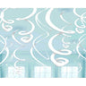Amscan - Décorations Tourbillons Suspendues (12) -  Blanc - Party Shop