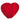 RUBIES - Découpage (8) - Coeur Rouge - Party Shop