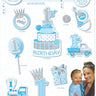 RUBIES - Découpages De Carton (14) - My 1St Birthday Bleu - Party Shop