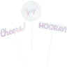 Creative Converting - Découpe Sur Tiges (3) - Irridescent - Party Shop