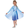 Elsa classic costume for kids – includes Frozen-inspired dress with attached cape. Perfect for Halloween or Disney-themed parties. - Party Shop