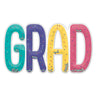 Unique - Enseigne Colorée Confettis- Graduation - Party Shop