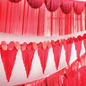 Amscan - Ensemble De Bannière À Frange Forme Multiple - Rouge - Party Shop