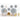 Amscan - Ensemble De Décoration En Papier (9) - Argent - Party Shop