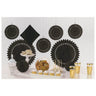 Amscan - Ensemble De Décoration En Papier (9) - Noir - Party Shop
