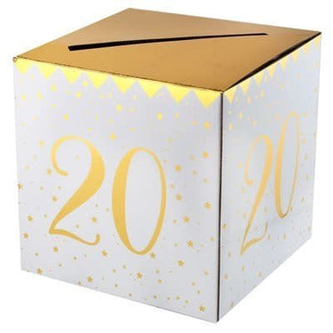Santex - Ensemble de décorations de Fête -  Or et Blanc - 20 ans - Party Shop
