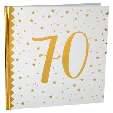 Santex - Ensemble de décorations de Fête -  Or et Blanc - 70 ans - Party Shop