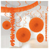 Amscan - Ensemble De Décorations En Papier & Métallique - Orange - Party Shop