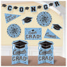 Amscan - Ensemble De Décorations Graduation - Bleu Poudre - Party Shop