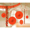 Amscan - Ensemble De Décorations Papier & Métallisé -  Orange - Party Shop