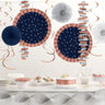 Amscan - Ensemble De Décorations Supendues - Navy - Party Shop