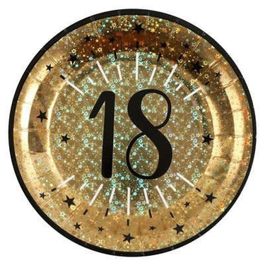 Santex - Ensemble de Décorations de Fête - Noir et Or - 18 ans STD - Party Shop