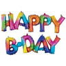 Anagram - Ensemble De Mini Mylar À L'Air Avec Corde Pour Suspendre - Happy Birthday Multicolore - Party Shop