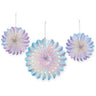 Amscan - Éventail En Aluminium (3) - Iridescent - Party Shop