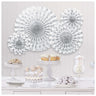 Amscan - Éventails En Papier Et Brillants (4) - Blanc - Party Shop