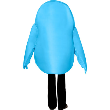 Child wearing official Fall Guys blue costume – includes tunic and support ring, fits up to size 14, perfect for Halloween or gaming-themed parties- Inspirit - Party Shop