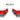 SKS - Faux Cils - Rouge Et Noir - Party Shop